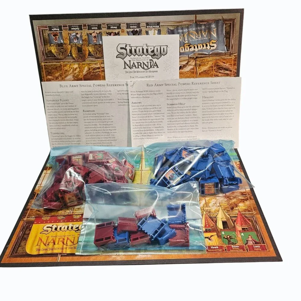 The Chronicles Of Narnia Stratego Board Game Milton Bradley Preowned COMPLETE
